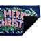 Merry Christmas & Greenery Printed Outdoor Door Floor Mat, 18x30, Made in USA - Holiday Ready